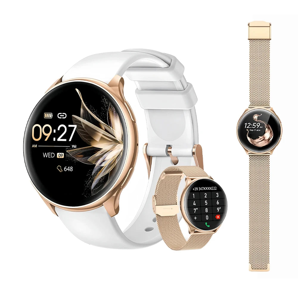 Smart Watch for Women, 1.39" Fitness Watch with HR/BP/SpO2 Monitor, Female Cycle Tracking, IP67 Waterproof, for Android &amp; IOS