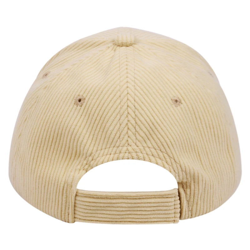 unisex baseball cap aus cord  bestickt & lässig für draußen