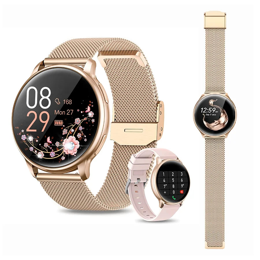 Smart Watch for Women, 1.39" Fitness Watch with HR/BP/SpO2 Monitor, Female Cycle Tracking, IP67 Waterproof, for Android &amp; IOS