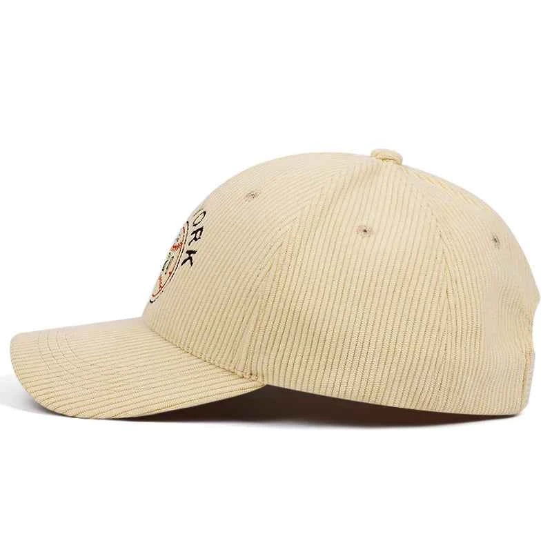 New York corduroy embroidered baseball caps for men and women outdoor sports and casual wear