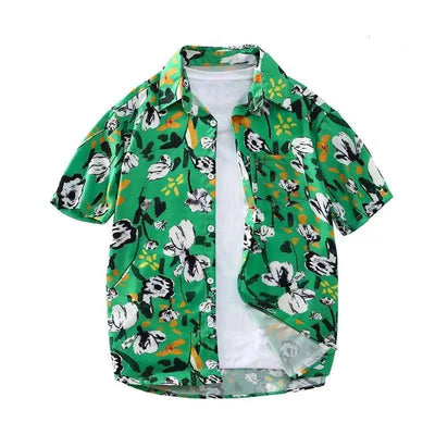 Men's shirt lapel summer short-sleeved new style for work, daily casual, breathable, comfortable, simple and fashionable