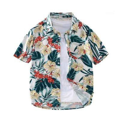 Men's shirt lapel summer short-sleeved new style for work, daily casual, breathable, comfortable, simple and fashionable