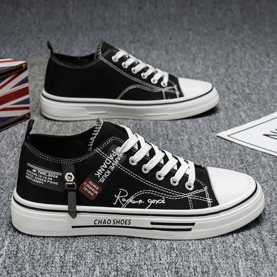 Weiß Seite: Canvas-Sneaker Weiß Freizeit & Alltagslook Seitenprofil

