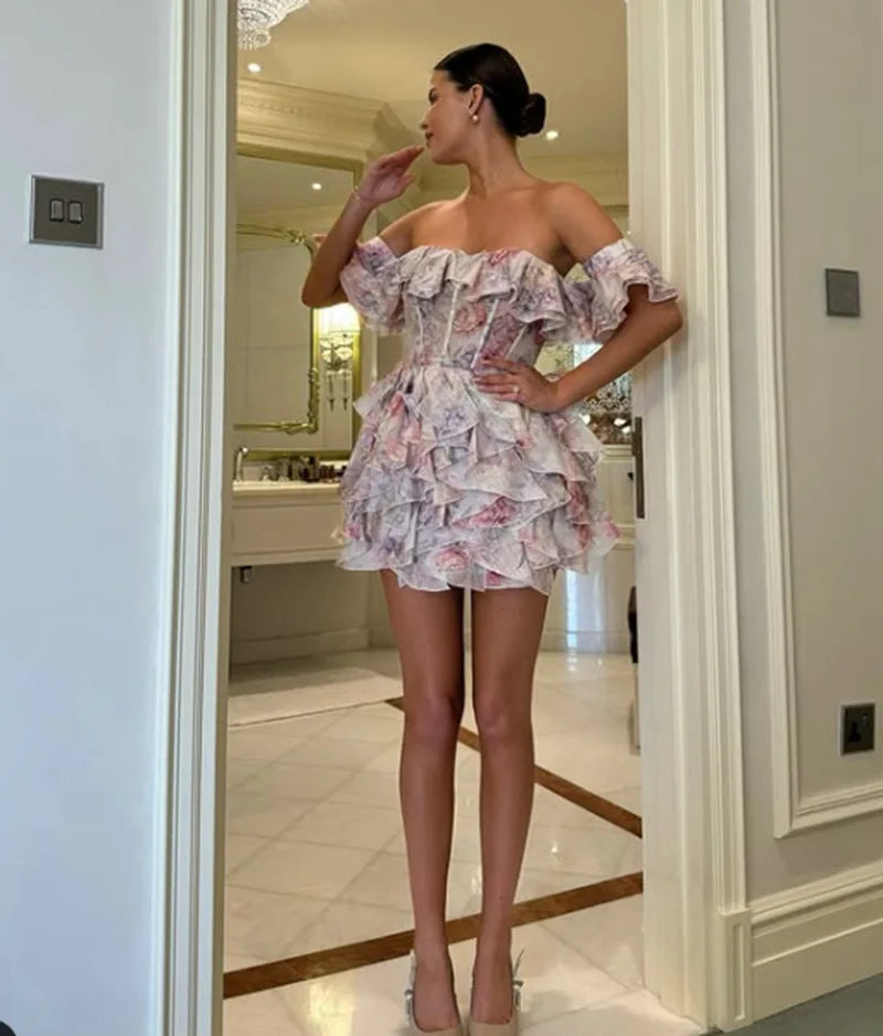 Damen Abend Minikleid perfekt für Partys und Dates