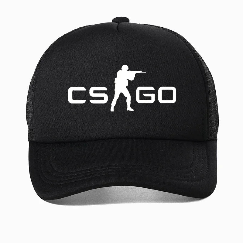 Herren Baseball Cap – CS:GO Logo – Lässig & Verstellbar im Hip-Hop-Stil – Vorderansicht

