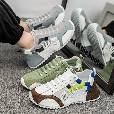 Schwarz Seite: Herren Freizeit-Sneaker Schwarz Schnürung Seitenansicht