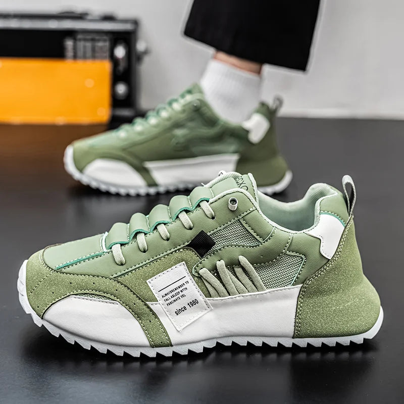 Weiß Seite: Herren Freizeit-Sneaker Weiß  Schnürung  Seitenprofil