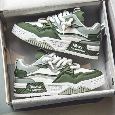 Weiß Front: Herren Sneaker Weiß – Modisch & rutschfest Vorderansicht