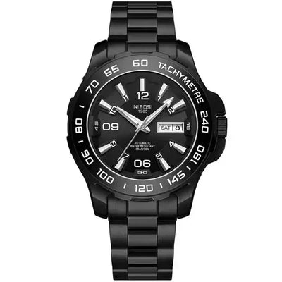 Elegante Nibosi Automatikuhr mit robustem Militärdesign für Männer