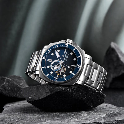 Elegante Automatikuhr für Männer mit Luxusdesign und robustem Edelstahlgehäuse