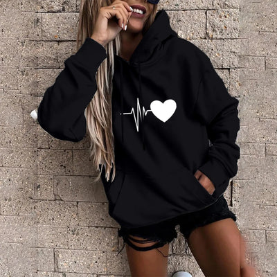 Trendiger Damen Hoodie für Freizeit, Reisen und Sport