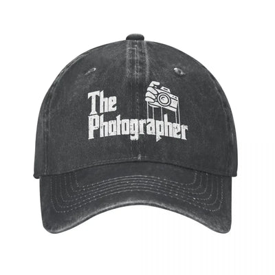 Hellblau Vorderansicht: Unisex Vintage Denim Baseball Cap Hellblau